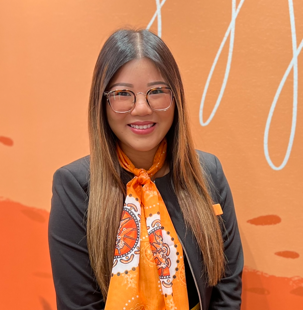 Photo of me at my previous job at Bankwest